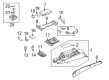 Diagram for Mercedes-Benz CL600 Hazard Warning Switch - 221-905-46-00