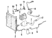 Diagram for Mercedes-Benz 260E A/C Condenser - 124-830-17-70