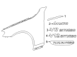 Diagram for Mercedes-Benz S600 Emblem - 222-817-53-00