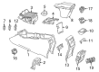 Diagram for Mercedes-Benz ML250 Center Console - 166-680-17-52-9H15