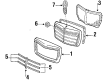 Diagram for Mercedes-Benz 500SEL Grille - 126-880-08-83