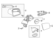 Diagram for Mercedes-Benz GLK250 Car Mirror - 204-820-34-42