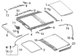 Diagram for Mercedes-Benz E450 Sunroof Motor - 205-900-37-49