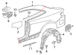Diagram for Mercedes-Benz S550 Wheelhouse - 217-690-13-00