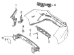 Diagram for Mercedes-Benz CLA35 AMG Bumper - 118-610-00-00