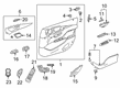 Diagram for Mercedes-Benz CLS53 AMG Armrest - 257-720-38-00-7C70
