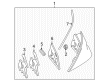 Diagram for Mercedes-Benz CLS63 AMG Tail Light - 219-820-02-64-64