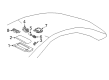 Diagram for Mercedes-Benz SL63 AMG Sun Visor - 230-810-17-10-9F76