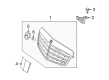 Diagram for Mercedes-Benz E320 Emblem - 221-817-00-16