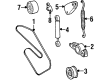 Diagram for Mercedes-Benz 300SDL Drive Belt - 008-997-38-92
