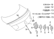 Diagram for Mercedes-Benz C43 AMG Emblem - 205-810-00-18-64-8796