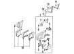 Diagram for Mercedes-Benz 600SEC Car Mirror - 140-810-62-16