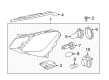 Diagram for Mercedes-Benz E350 Headlight - 207-820-08-39-65