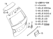 Diagram for Mercedes-Benz GLE300d Emblem - 292-817-12-00
