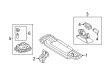 Diagram for Mercedes-Benz SLC43 AMG Sun Visor - 172-810-08-10-9H93