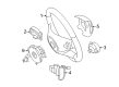Diagram for Mercedes-Benz GL350 Steering Wheel - 164-460-70-03-1B62