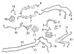 Diagram for Mercedes-Benz G550 Transmission Oil Cooler - 197-500-08-00