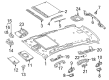 Diagram for Mercedes-Benz Sun Visor - 166-810-08-10-9H43