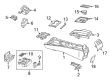 Diagram for Mercedes-Benz E400 Center Console - 207-680-42-50-9H15