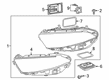 Diagram for Mercedes-Benz EQB 250+ Headlight Screws - 000-990-59-15-64