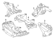 Diagram for Mercedes-Benz C63 AMG S E Performance Engine Mount - 139-223-23-00