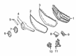 Diagram for Mercedes-Benz S560 Grille - 217-888-05-23
