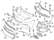 Diagram for Mercedes-Benz SL550 Bumper Cover - 231-885-19-00-9999