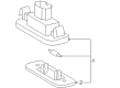 Diagram for Mercedes-Benz CL55 AMG License Plate Lights - 215-820-01-56