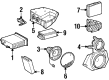 Diagram for Mercedes-Benz SL320 Car Speakers - 129-820-33-02