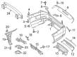 Diagram for Mercedes-Benz S550e Bumper Cover - 222-885-19-25-9999