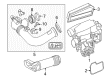 Diagram for Mercedes-Benz C250 Air Duct - 271-090-09-82