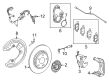 Diagram for Mercedes-Benz EQE SUV AMG Brake Pads - 000-420-06-06