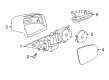 Diagram for Mercedes-Benz E550 Car Mirror - 207-810-12-00