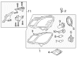 Diagram for Mercedes-Benz E400 Headlight Cover - 212-826-06-91-64