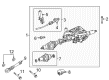 Diagram for Mercedes-Benz CLS63 AMG S Power Steering Assist Motor - 204-460-08-25