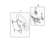 Diagram for Mercedes-Benz C63 AMG Steering Wheel - 204-460-19-03-9E84