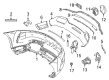 Diagram for Mercedes-Benz AMG GT S Bumper - 190-885-75-00