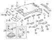 Diagram for Mercedes-Benz E250 Sun Visor - 212-810-49-10-7M36