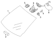 Diagram for Mercedes-Benz CLA250 Car Mirror - 176-810-20-00-9051