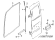 Diagram for Mercedes-Benz Metris Door Seal - 639-741-00-80
