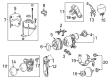 Diagram for Mercedes-Benz S550 Power Steering Pump - 000-329-01-00-80