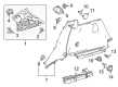 Diagram for Mercedes-Benz GLA250 Pillar Panels - 156-690-44-00-7H52