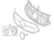 Diagram for Mercedes-Benz EQB 250+ Emblem - 243-880-98-00