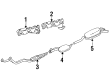 Diagram for Mercedes-Benz 190E Exhaust Pipe - 103-140-48-14
