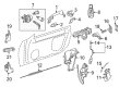Diagram for Mercedes-Benz SL400 Exterior Door Handle - 204-760-13-70-7281