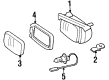 Diagram for Mercedes-Benz 380SL Daytime Running Lights - 000-820-66-56