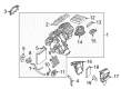 Diagram for Mercedes-Benz GLE300d Evaporator - 166-830-00-58