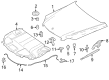 Diagram for Mercedes-Benz EQB 250+ Body Mount Hole Plug - 002-998-84-50