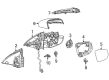 Diagram for Mercedes-Benz GLE63 AMG S Car Mirror - 167-810-48-05