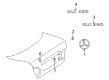 Diagram for Mercedes-Benz CLK430 Emblem - 208-817-07-15